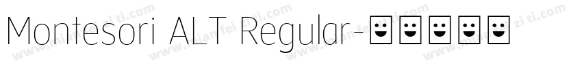 Montesori ALT Regular字体转换